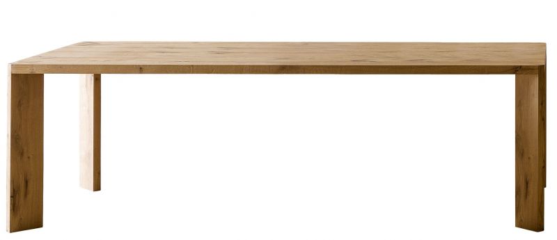 Manero Esstisch von Miniforms, 300 cm breit, aus hellem Holz, moderner Esszimmertisch für das Esszimmer.